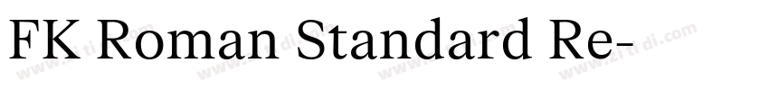 FK Roman Standard Re字体转换